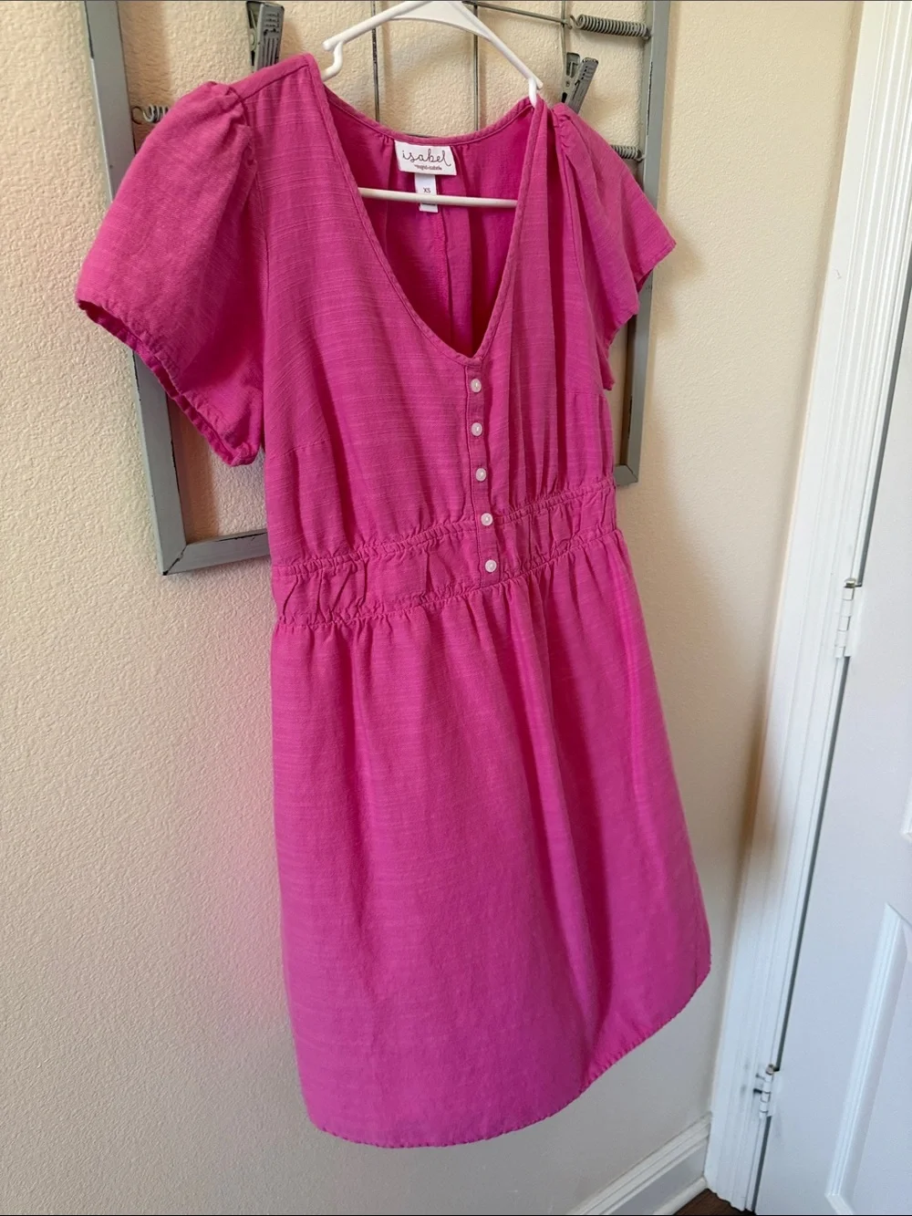 Isabel Maternity by Ingrid & Isabel Bright Pink Scoop Neck Top - Picture 5 of 6
